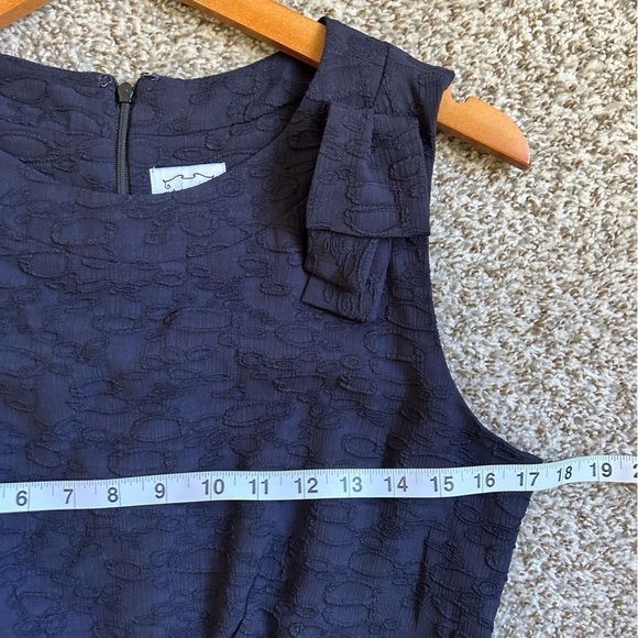 🦋 Kit & Sky Blue Textured Lightweight Short Sleeve Mini Dress Large - Picture 5 of 6